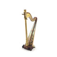 Load image into Gallery viewer, Janet Reyburn Miniature Cherubic Harp Artisan Dollhouse Musical Instrument
