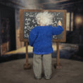 Load image into Gallery viewer, Alma Artistry Albert Einstein Dollhouse Character Doll & Blackboard
