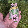Load image into Gallery viewer, Le Coffre d’Emilie Pink Easter Teddy Bear Egg Miniature
