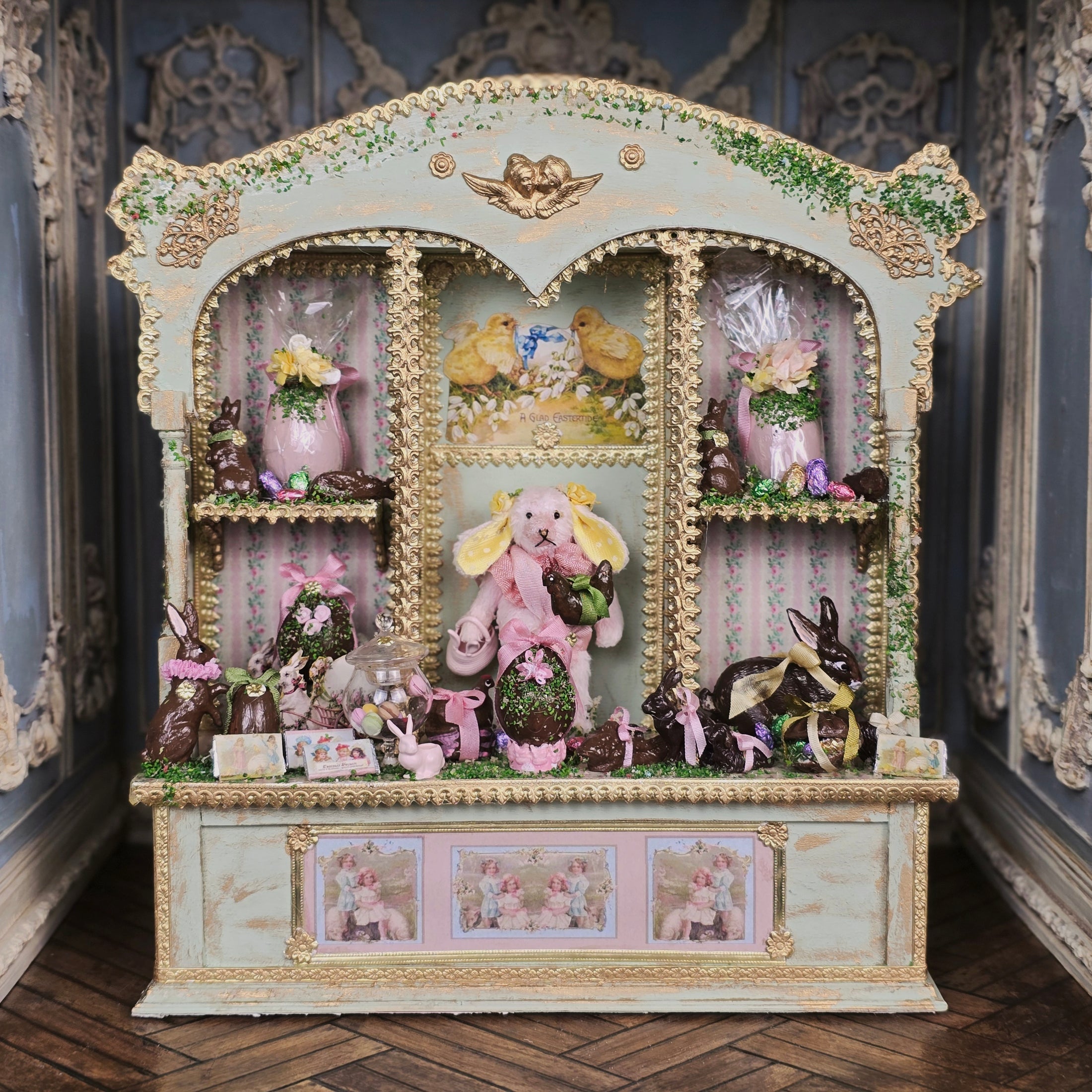 Le Coffre d’Emilie Easter Large Dressed Cabinet Spring Vignette France