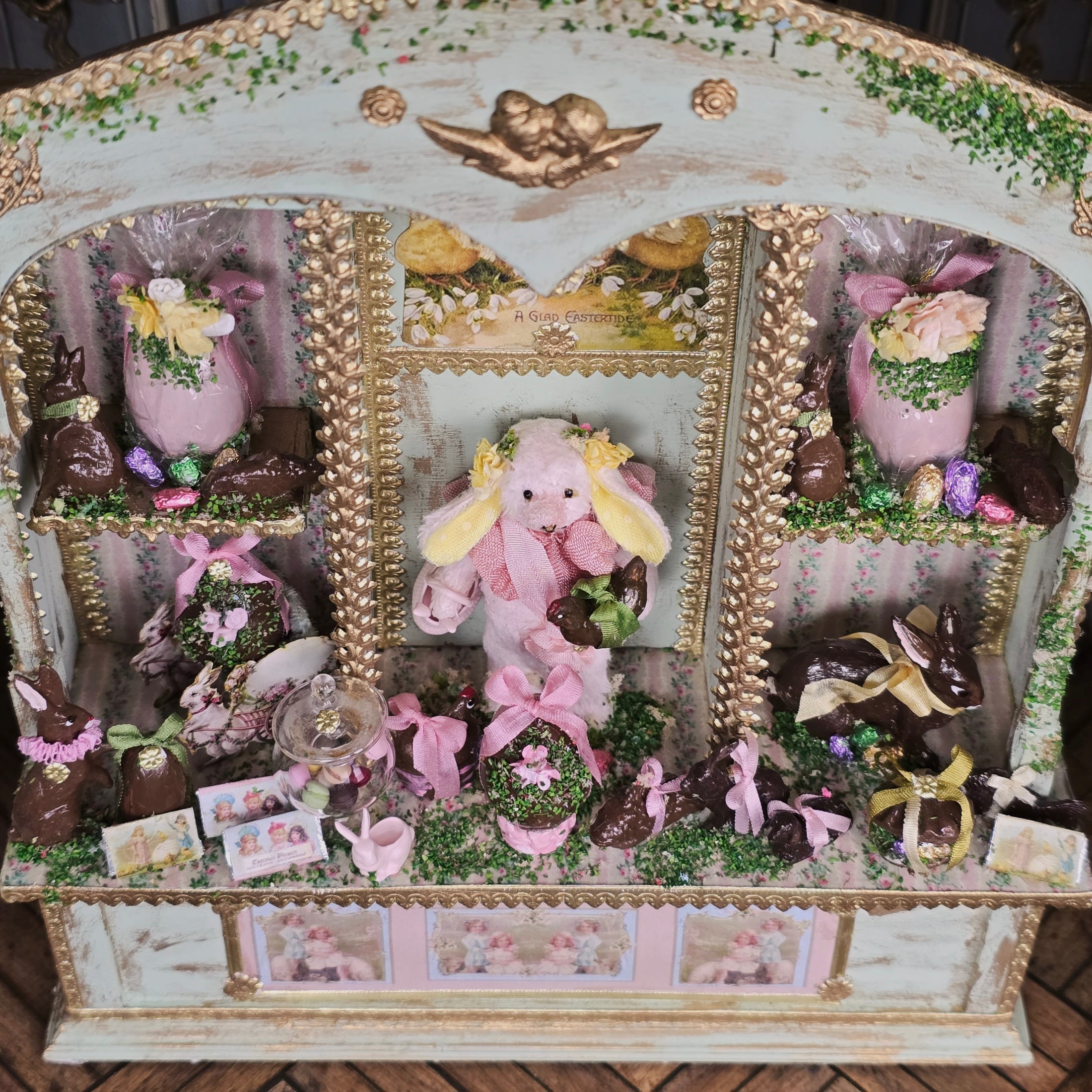 Le Coffre d’Emilie Easter Large Dressed Cabinet Spring Vignette France