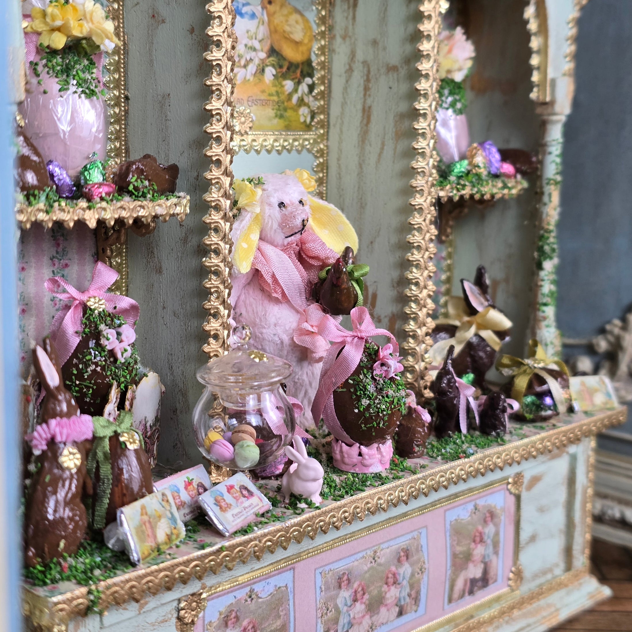 Le Coffre d’Emilie Easter Large Dressed Cabinet Spring Vignette France
