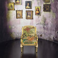 Load image into Gallery viewer, June Clinkscales Petit Point Armchair Dollhouse Miniature Rare
