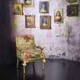 Load image into Gallery viewer, June Clinkscales Petit Point Gilt Armchair Dollhouse Miniature
