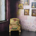 Load image into Gallery viewer, June Clinkscales Petit Point Gilt Armchair Dollhouse Miniature

