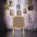 Load image into Gallery viewer, June Clinkscales Petit Point Gilt Armchair Dollhouse Miniature
