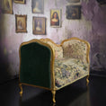 Load image into Gallery viewer, June Clinkscales Victorian Tapestry Settee Dollhouse Miniature

