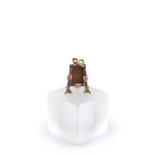 Eugene Kupjack Fabergé Style Miniature Bronze Tabletop Frame
