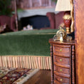 Load image into Gallery viewer, Eugene Kupjack Fabergé Style Miniature Bronze Mantle Clock
