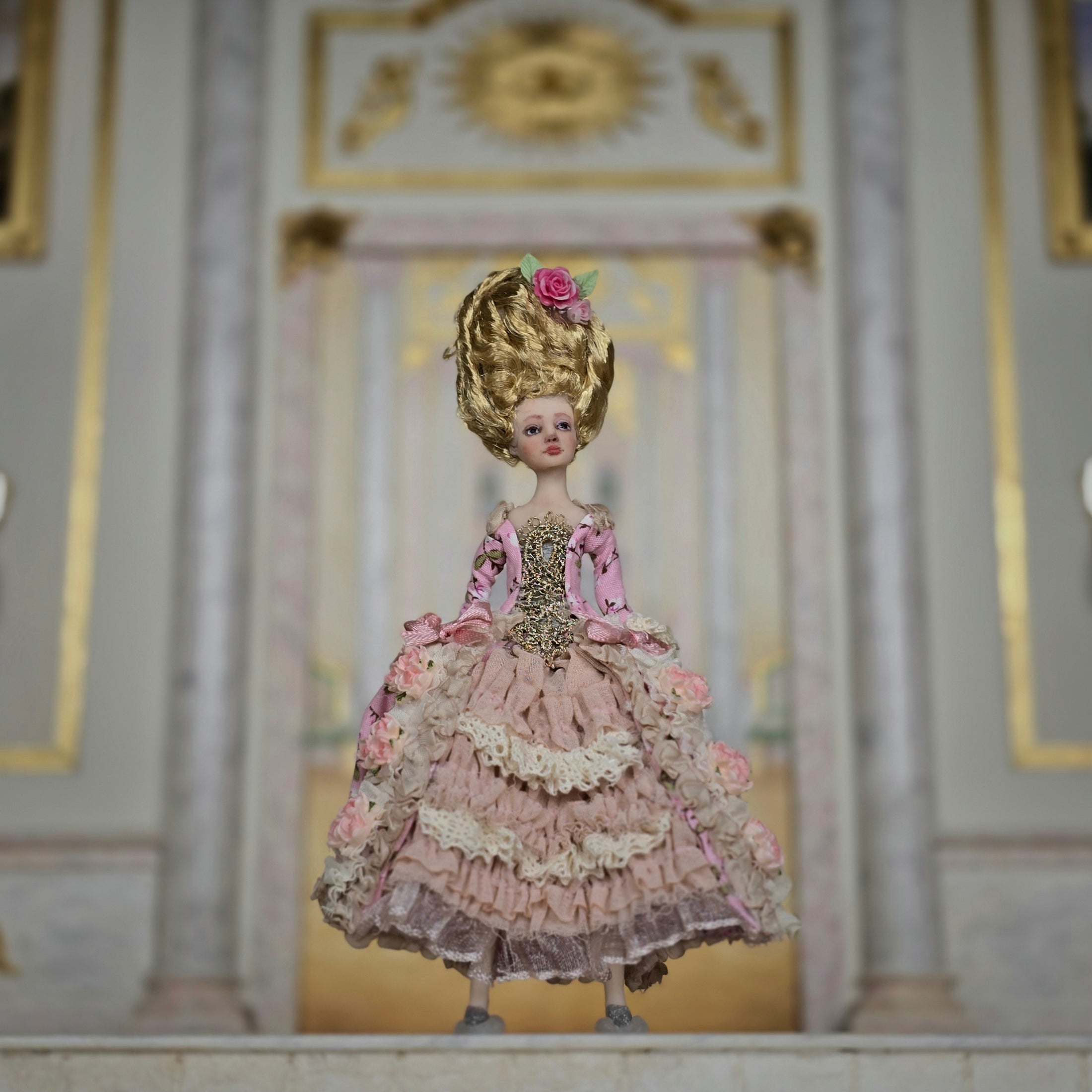 Agne Mikalauskiene CosyDolls Rococo Marie Antoinette Court Lady Doll