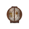 Load image into Gallery viewer, Cristina Noriega Art Deco Miniature Burl Wood & Glass Display Cabinet IGMA
