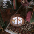 Load image into Gallery viewer, Cristina Noriega Art Deco Miniature Burl Wood & Glass Display Cabinet IGMA

