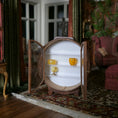 Load image into Gallery viewer, Cristina Noriega Art Deco Miniature Burl Wood & Glass Display Cabinet IGMA
