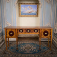 Load image into Gallery viewer, RARE Gil Mena Georgian Miniature Sideboard Inlay Burl Wood Sideboard Cabinet
