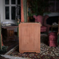 Load image into Gallery viewer, Cristina Noriega Art Deco Miniature Bar Cabinet Burl Wood & Glass IGMA
