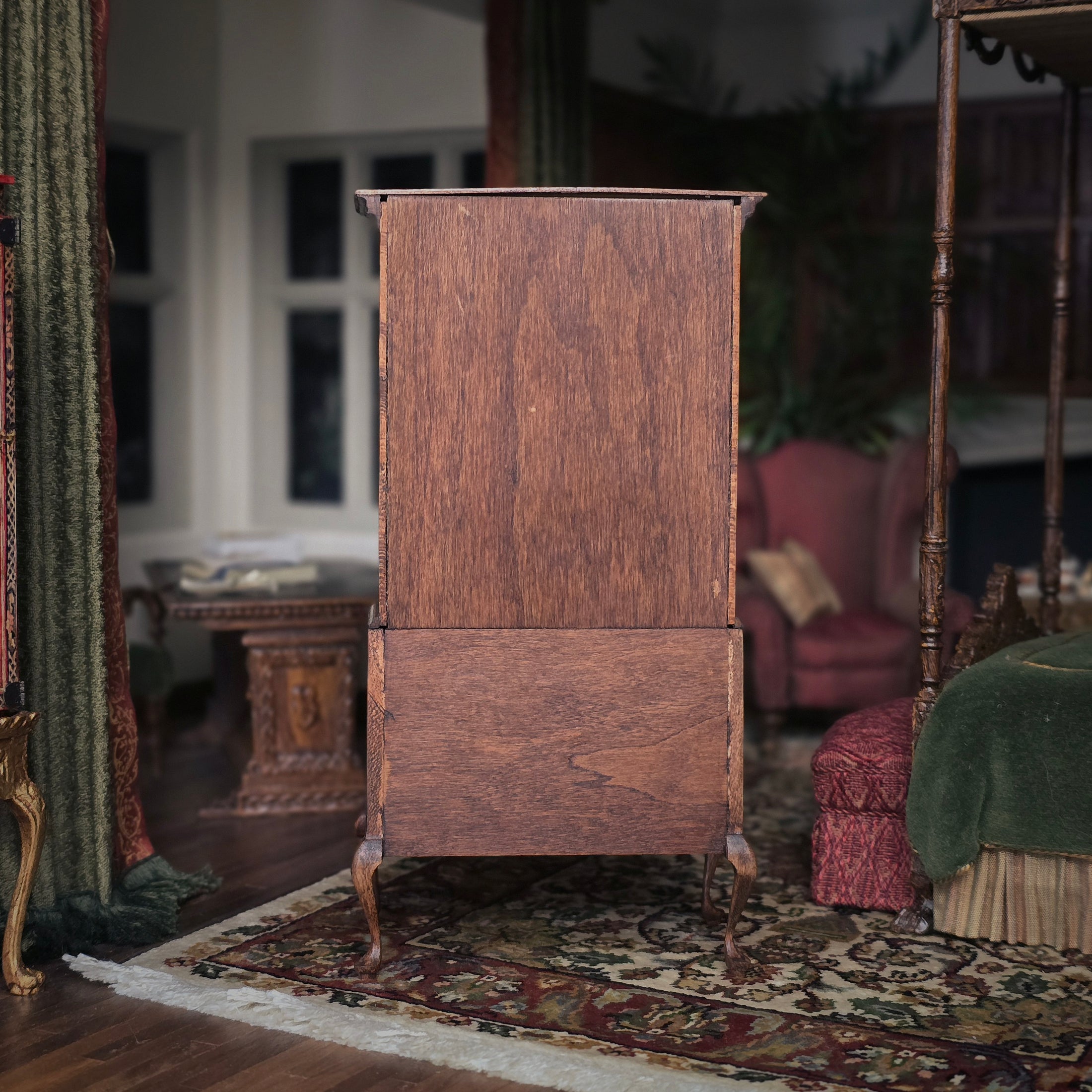 Walter J Schutter IGMA Miniature Highboy Chest Queen Anne 1:12