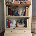 Load image into Gallery viewer, Japanese Artisan Miniature Bookcase with a Tiny Room Inside 1:12 OOAK
