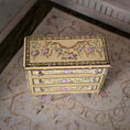 Load image into Gallery viewer, French Hand Painted Miniature Chest with Tassels Renee Isabelle 1:12
