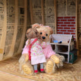 Load image into Gallery viewer, OOAK Catherine Muniere Girl Doll with Teddy Bear Bag IGMA
