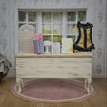 Load image into Gallery viewer, OOAK Sewing Vignette Miniature Haberdashery Shop Counter Display
