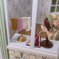 Load image into Gallery viewer, Miniature Glove Display Stand With Leather Gloves Dollhouse Accessory

