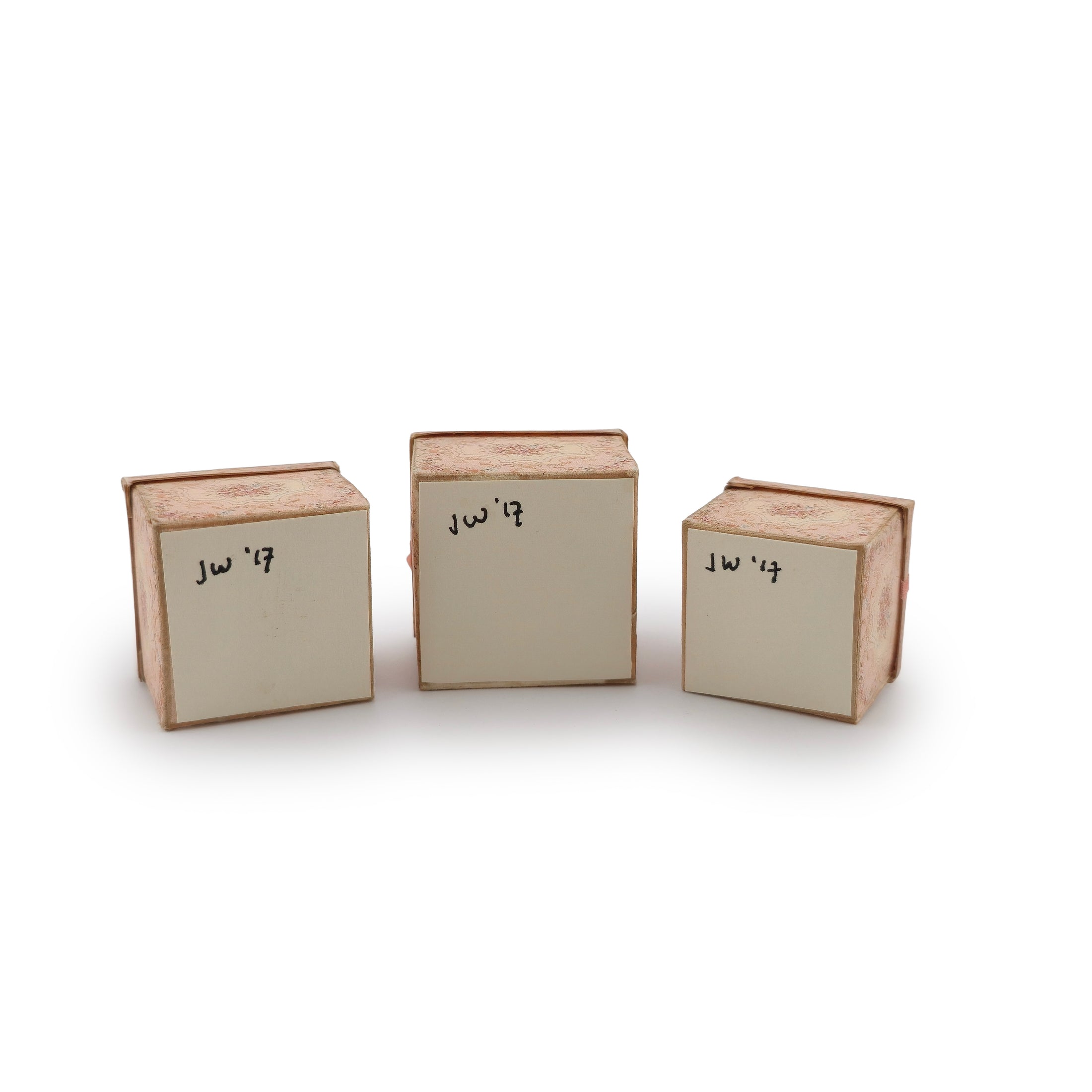Miniature French Victorian Decorative Boxes Set Janny Warnaar 1:12