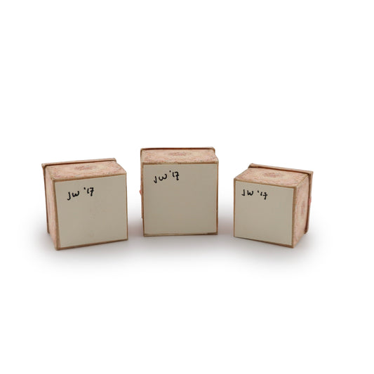 Miniature French Victorian Decorative Boxes Set Janny Warnaar 1:12