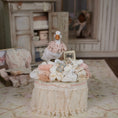 Load image into Gallery viewer, Miniature Lace Duck Vignette Janny Warnaar Victorian Textile Scene 1:12
