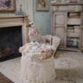 Load image into Gallery viewer, Miniature Lace Duck Vignette Janny Warnaar Victorian Textile Scene 1:12
