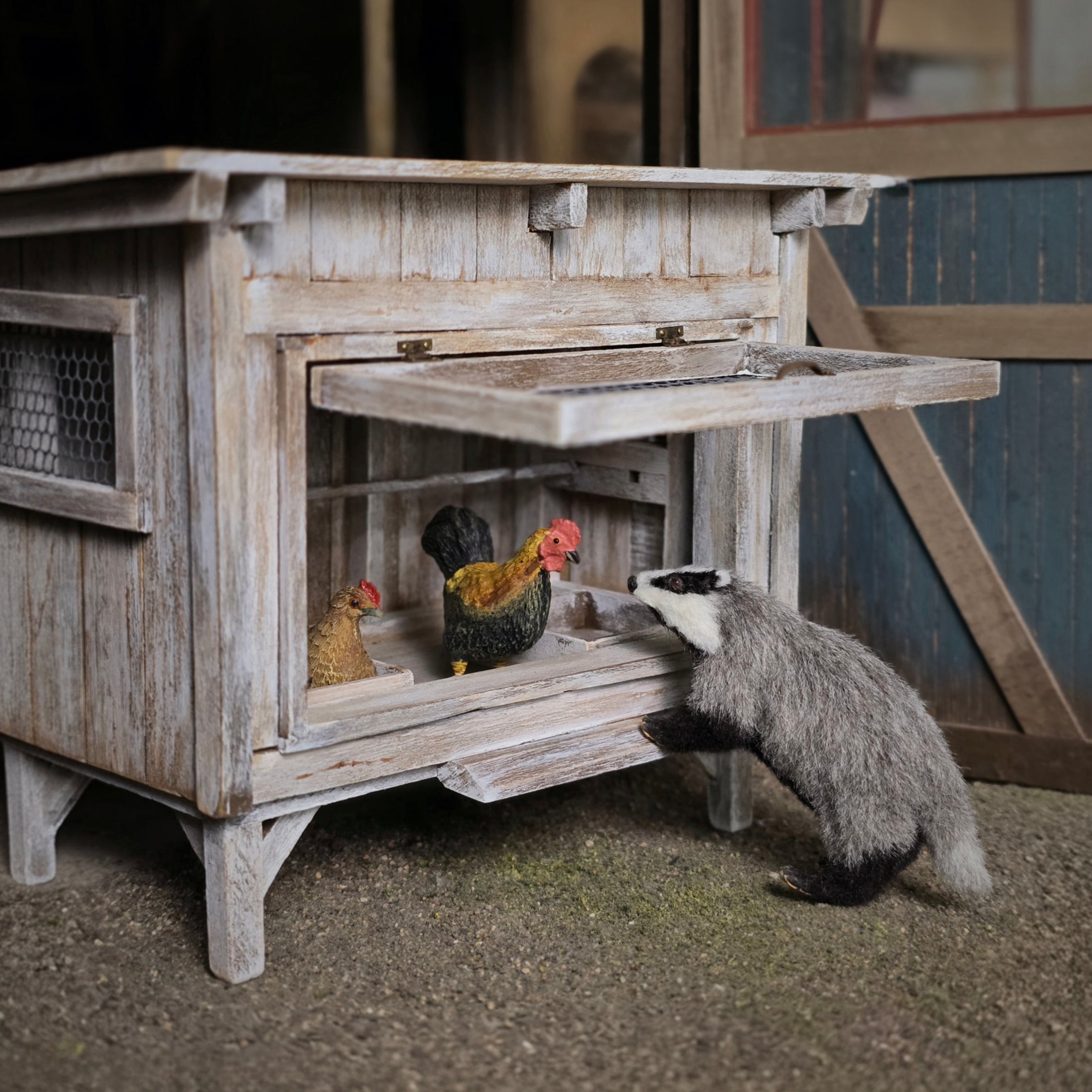Takanashi Takumi OOAK Miniature Badger Animal Figure