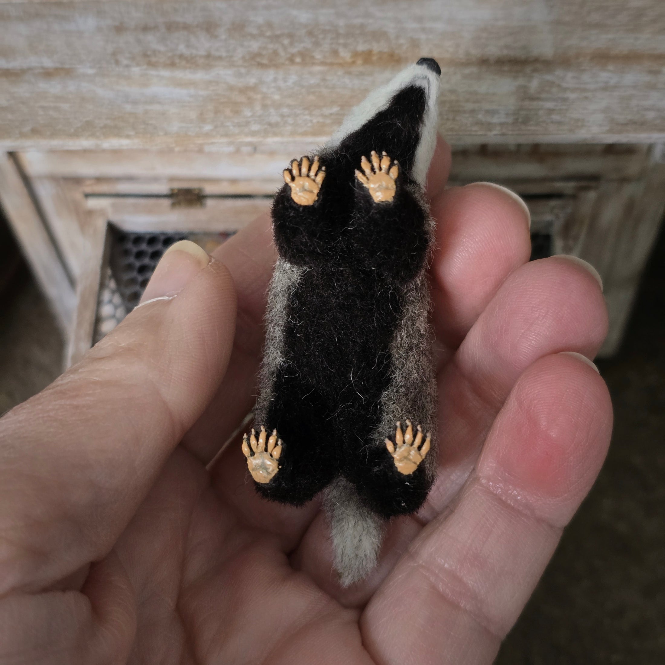 Takanashi Takumi OOAK Miniature Badger Animal Figure