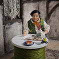 Load image into Gallery viewer, OOAK French Tailor Doll Man Gentleman with Giant Spool Sewing Set
