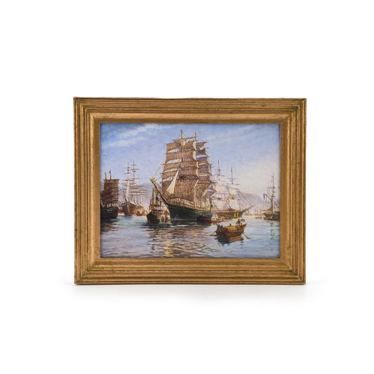 RESERVED Paul Saltarelli IGMA Artisan OOAK Thermopylae Leaving Foochow Oil Painting