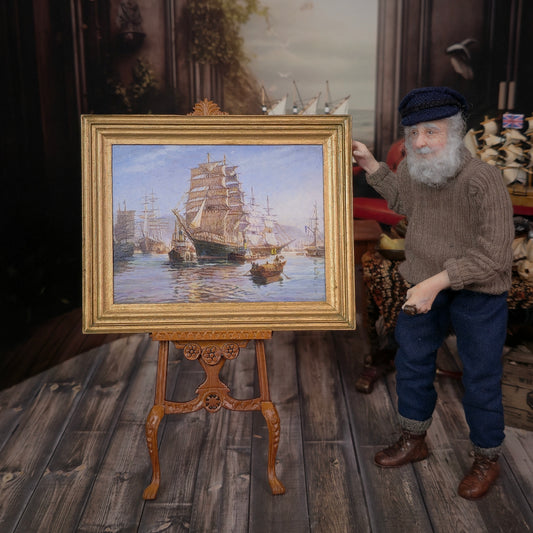RESERVED Paul Saltarelli IGMA Artisan OOAK Thermopylae Leaving Foochow Oil Painting