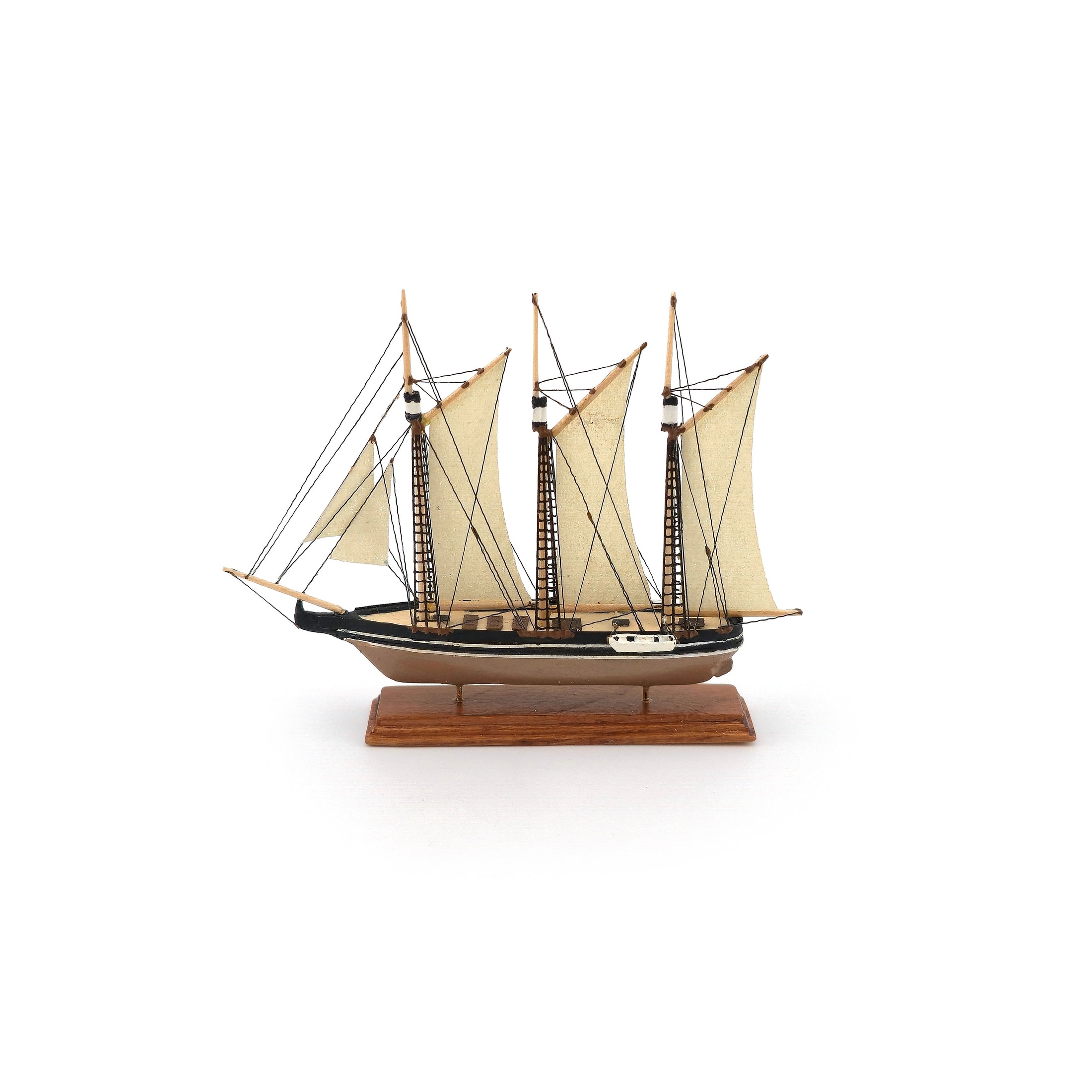 Ron Stetkewicz IGMA Artisan OOAK Hand-Carved Sailing Ship #9 RARE