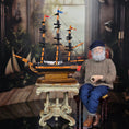 Load image into Gallery viewer, Paul Saltarelli OOAK Hand-Painted Maritime Ship Model UNIQUE
