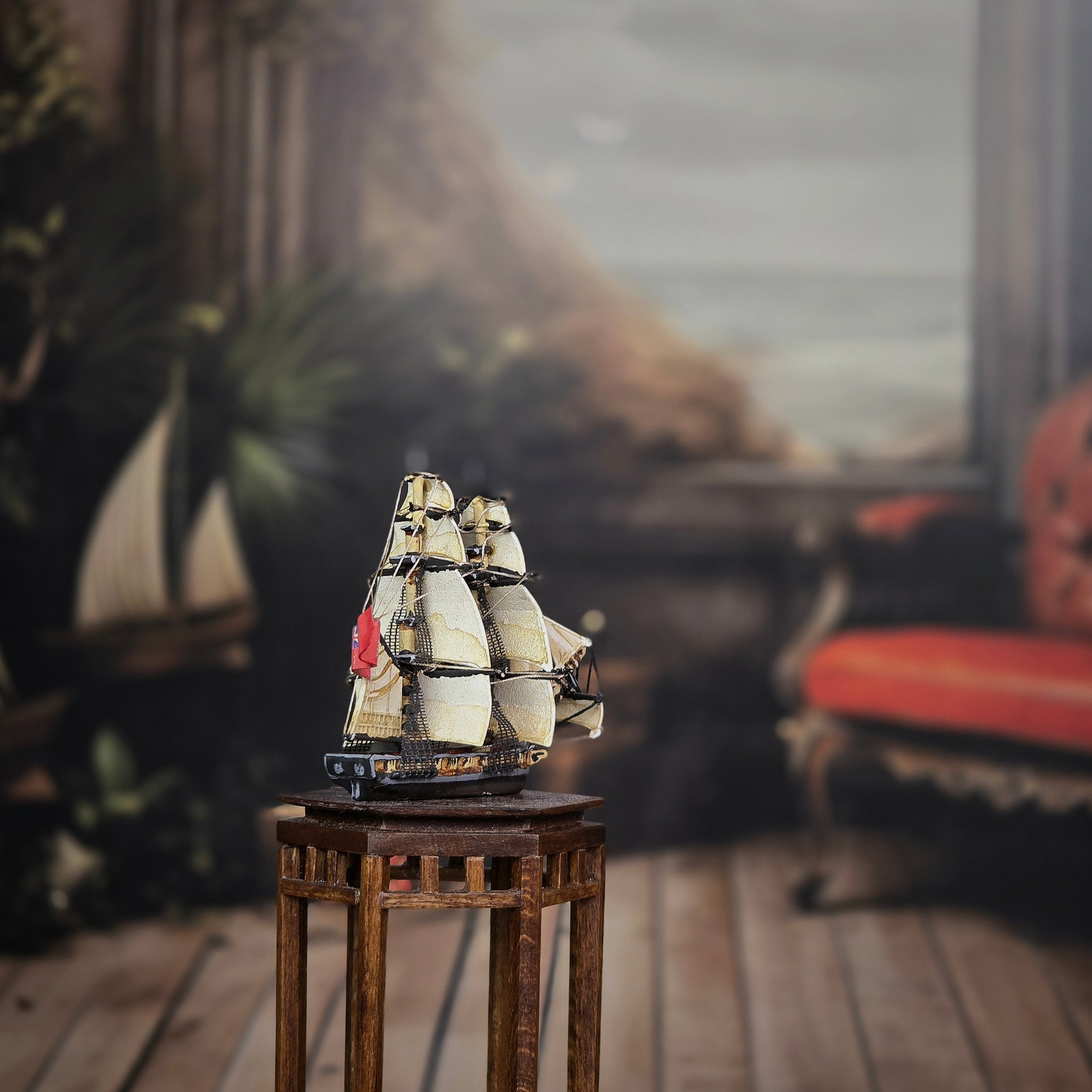 Tony Posada Mini Fleets Hand-Sculpted Metal British Sailing Ship