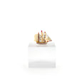 Load image into Gallery viewer, OOAK Hand-Carved Miniature Sailing Ship with Paper Sails
