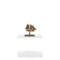 Load image into Gallery viewer, Pat Boorum Sculpted Metal Ship Miniature with Verdigris Patina
