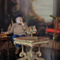 Load image into Gallery viewer, Pat Boorum Sculpted Metal Ship Miniature with Verdigris Patina
