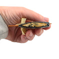 Load image into Gallery viewer, Vintage Artisan Hand-Carved Sailing Ship Miniature with Fabric Sails
