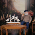 Load image into Gallery viewer, Unsigned Artisan "Comet" Clipper Ship Miniature Display Model
