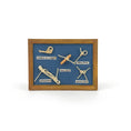 Load image into Gallery viewer, Blue Miniature Nautical Knot Framed Shadow Box Wall Display
