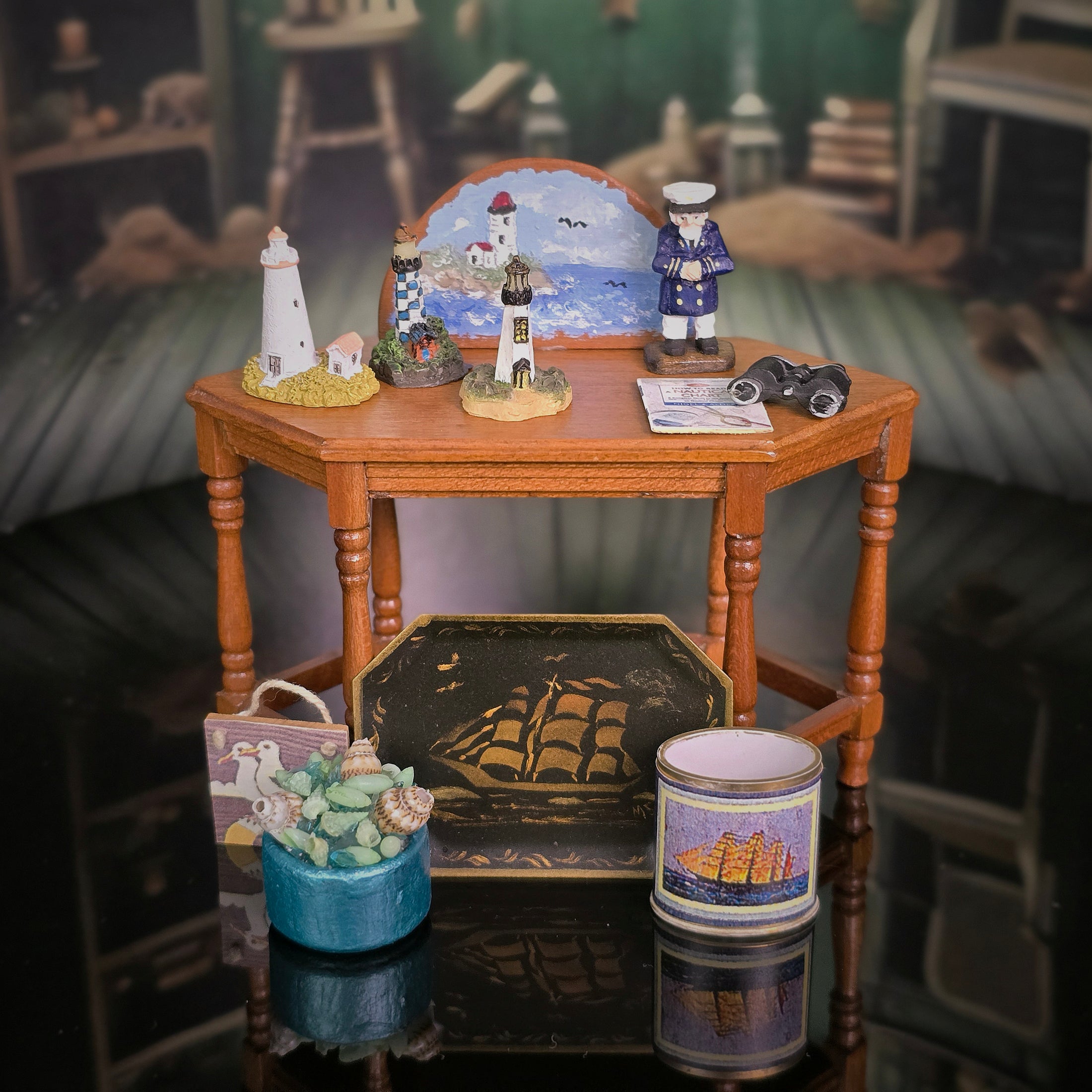 Miniature Lighthouse Nautical 11-Pc Seaside Decor Collection