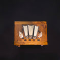 Load image into Gallery viewer, Wendy Smale Miniature Nautical Seashell Pair of Bookends Artisan
