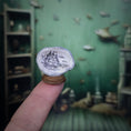 Load image into Gallery viewer, Miniature Scrimshaw-Style Oyster Shell Sailing Ship Sculpture by M. Stockton
