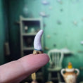 Load image into Gallery viewer, Miniature Scrimshaw Style Faux Nautical Tusk by M. Stockton Dolphin
