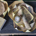 Load image into Gallery viewer, Miniature Scrimshaw Style Faux Nautical Tusk by M. Stockton Galleon Whale Tail
