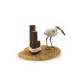 Load image into Gallery viewer, Miniature Coastal Heron Shoreline Vignette with Dock Pilings OOAK
