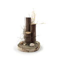 Load image into Gallery viewer, Miniature Rustic Dock Pilings Coastal Beach Vignette OOAK
